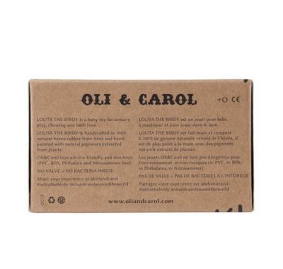 Μασητικό Olie & Carol από φυσικό καουτσούκ Vintage πουλάκι στο Bebe Maison