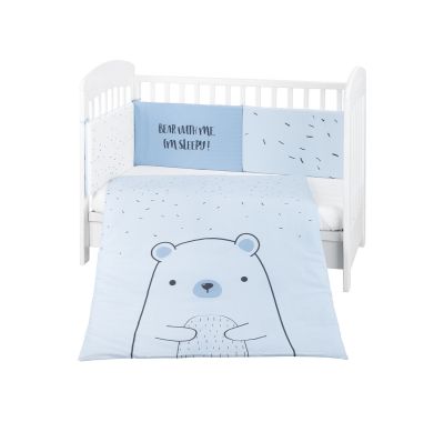 Σετ προίκας 2 τμχ 60/120 Kikka Boo Bear with me Blue στο Bebe Maison