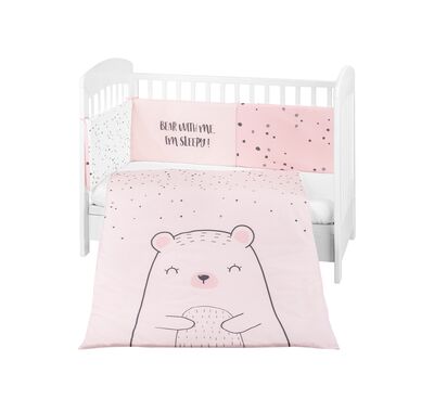 Σετ προίκας 2 τμχ 60/120 Kikka Boo Bear with me Pink στο Bebe Maison