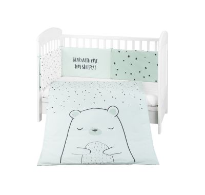 Σετ προίκας 2 τμχ 70/140 Kikka Boo Bear with me Mint στο Bebe Maison