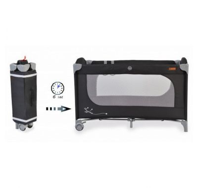 Παρκοκρέβατο Cangaroo Skyglow 1 black στο Bebe Maison