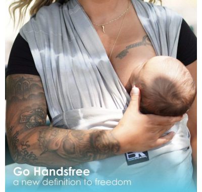 Μάρσιπος Baby K'tan Tie Dye graphite grey στο Bebe Maison