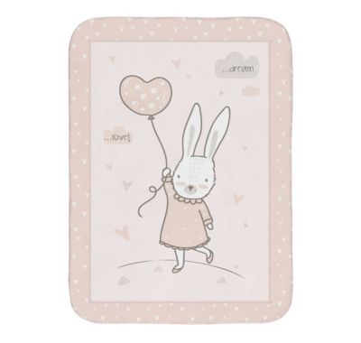 Βρεφική κουβέρτα αγκαλιάς Kikka Boo βελουτέ rabbits in love στο Bebe Maison
