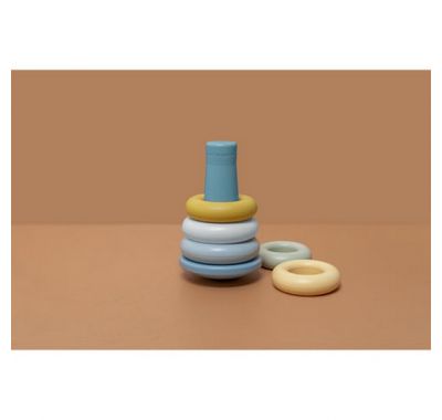 Πυραμίδα ταξινόμησης με κρίκους Little Dutch μπλε στο Bebe Maison