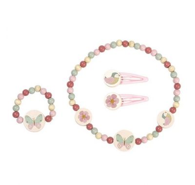 Ξύλινο σετ κοσμημάτων Little Dutch flowers and butterflies στο Bebe Maison