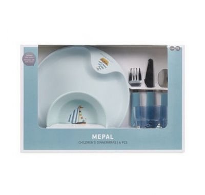 Παιδικό σετ φαγητού 6 τεμαχίων Little Dutch sailors bay μπλε στο Bebe Maison