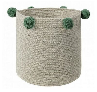 Lorena Canals Bubbly Natural Green Storage Basket στο Bebe Maison