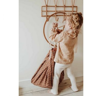 Στρώμα παιχνιδιού και τσάντα αποθήκευσης  2 σε 1 PLAY&GO από 100% οργανικό βαμβάκι grid brown στο Bebe Maison