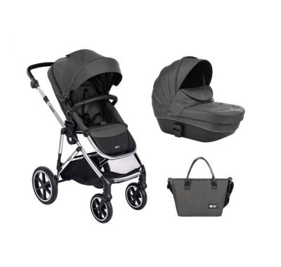 Πολυκαρότσι Kikka Boo 2 in 1 Thea dark grey στο Bebe Maison