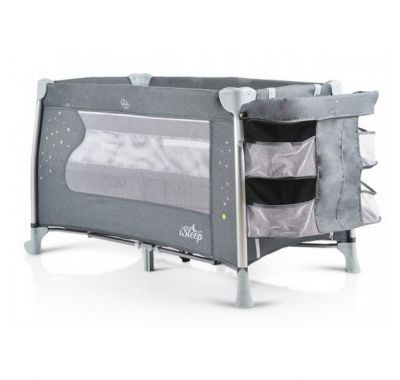 Διώροφο παρκοκρέβατο Cangaroo ISleep Grey στο Bebe Maison