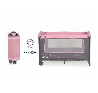 Διώροφο παρκοκρέβατο Cangaroo Sleepy pink στο Bebe Maison