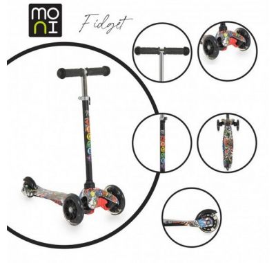 Παιδικό πατίνι Cangaroo τρίτροχο Fidget black στο Bebe Maison