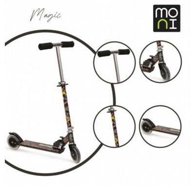 Παιδικό πατίνι αναδιπλούμενο Cangaroo δίτροχο Magic mania black D001-1 στο Bebe Maison