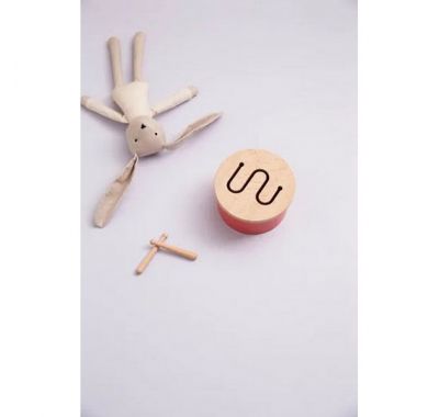 Μικρό τύμπανο Kids Concept Star απαλό κόκκινο στο Bebe Maison