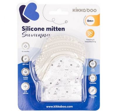 Γάντι Kikka Boo με σιλικόνη Savanna grey στο Bebe Maison