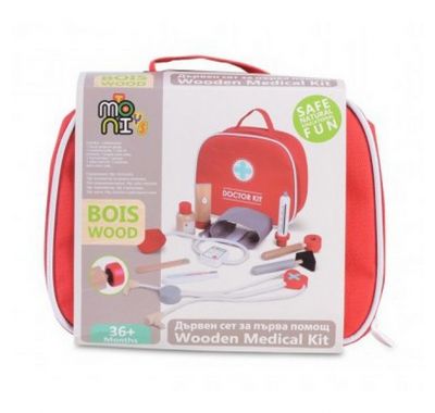 Ξύλινο ιατρικό βαλιτσάκι έκτακτης ανάγκης Cangaroo 4501 στο Bebe Maison