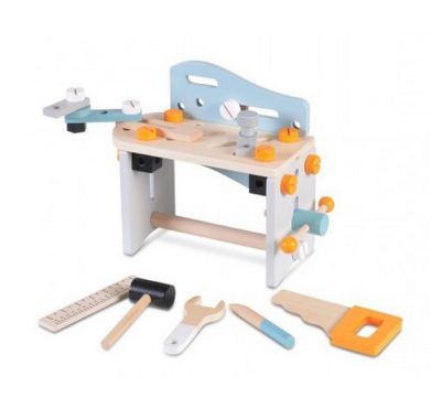 Children's wooden workbench and tool storage box Cangaroo 49pcs στο Bebe Maison