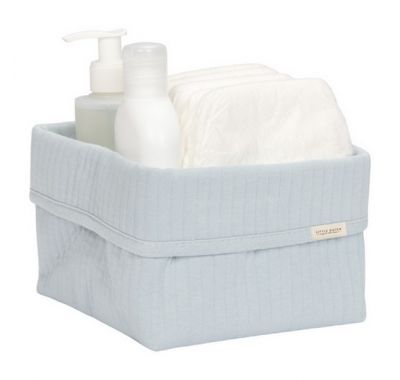 Καλάθι αλλαξιέρας μικρό Little Dutch pure soft blue στο Bebe Maison