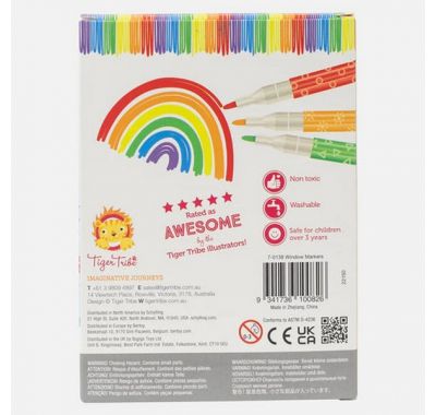 Σετ μαρκαδόρων για τζάμια Tiger Tribe στο Bebe Maison