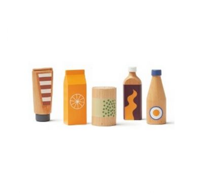 Set of wooden bottles Kids Concept Kid's hub στο Bebe Maison