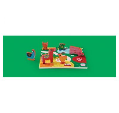 Ξύλινο παζλ 10 κομματιών Crocodile Creek Αχυρώνας στο Bebe Maison