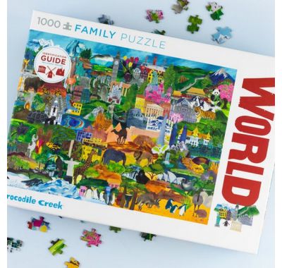Παζλ 1000 κομματιών Crocodile Creek Υδρόγειος στο Bebe Maison