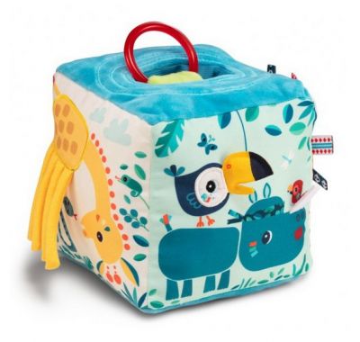 Fabric activity cube with Lilliputiens jungle sounds στο Bebe Maison