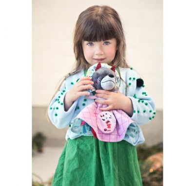 Υφασμάτινη κούκλα κοκκινοσκουφίτσα Lilliputiens διπλής όψης στο Bebe Maison