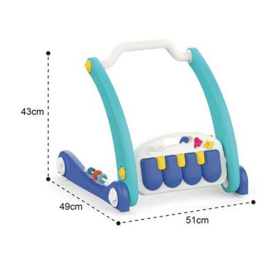 Γυμναστήριο δραστηριοτήτων - περπατούρα Bebe Stars Piano happy 2 σε 1 blue στο Bebe Maison