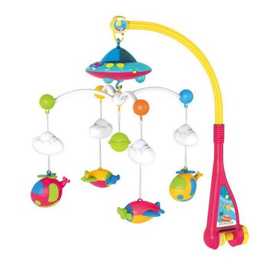 Musical bed swivel with Bebe Stars space projector στο Bebe Maison