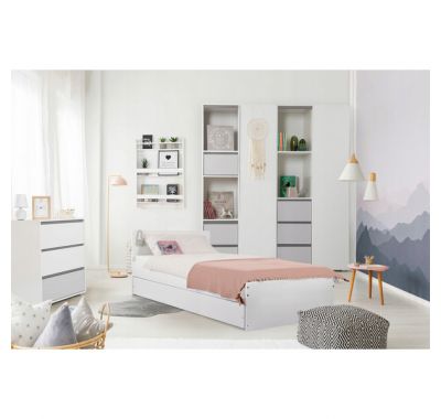 Παιδικό κρεβάτι Klups Dalia white με συρόμενο συρτάρι 200*90 στο Bebe Maison