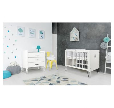 Ολοκληρωμένο βρεφικό δωμάτιο Klups Blanka white 120*60cm στο Bebe Maison