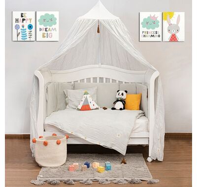 Σετ προίκας 3 τμχ Funna Baby Dove grey στο Bebe Maison