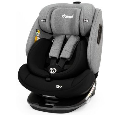 Παιδικό κάθισμα αυτοκινήτου Dovadi iGo i-size 40-150cm Isofix 360° Black&Grey στο Bebe Maison