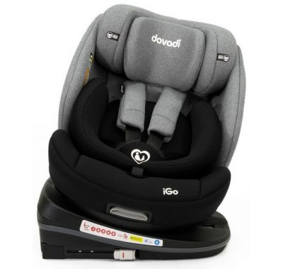 Παιδικό κάθισμα αυτοκινήτου Dovadi iGo i-size 40-150cm Isofix 360° Black&Grey στο Bebe Maison