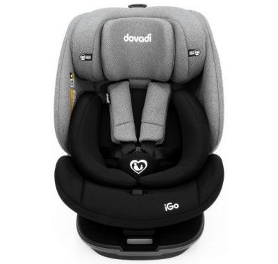 Παιδικό κάθισμα αυτοκινήτου Dovadi iGo i-size 40-150cm Isofix 360° Black&Grey στο Bebe Maison