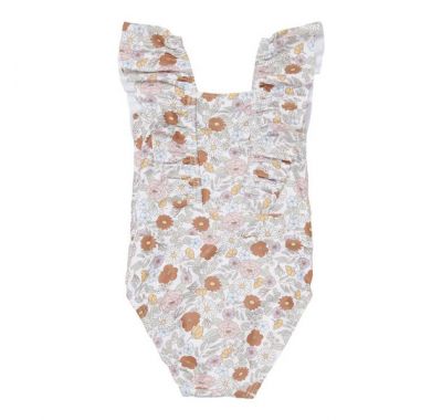Ολόσωμο μαγιό με βολάν Little Dutch Vintage Little Flowers στο Bebe Maison