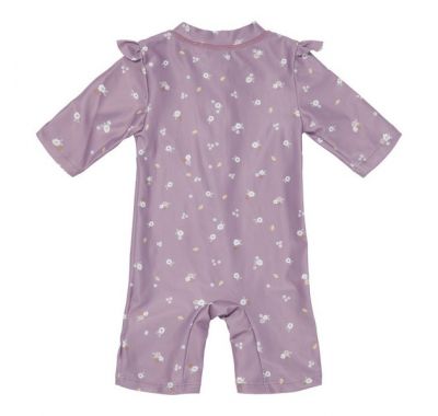 Ολόσωμο κοντομάνικο μαγιό Little Dutch Mauve Blossom στο Bebe Maison