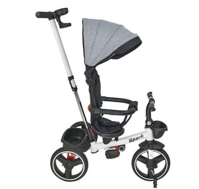 Ποδηλατάκι τρίκυκλο 360° Bebe Stars Spark γκρι στο Bebe Maison