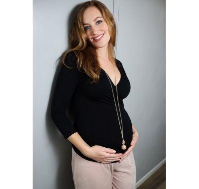 Μενταγιόν εγκυμοσύνης ProudMama Babybell Glitter Crystal στο Bebe Maison