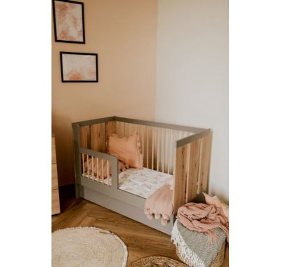 Βρεφικό κρεβάτι καναπές Klups Pauline graphite oak 120*60cm στο Bebe Maison
