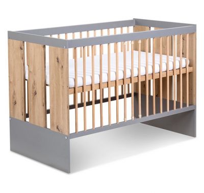 Ολοκληρωμένο βρεφικό δωμάτιο Klups Pauline graphite oak 120*60cm στο Bebe Maison