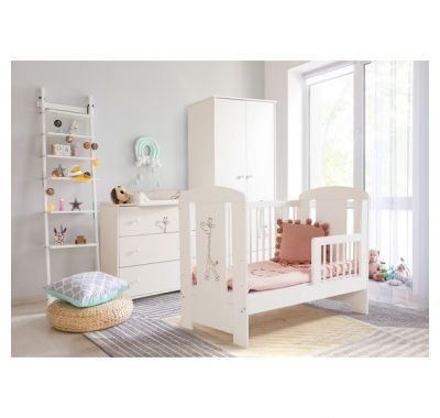Βρεφικό κρεβάτι Klups Giraffe white 120*60cm στο Bebe Maison