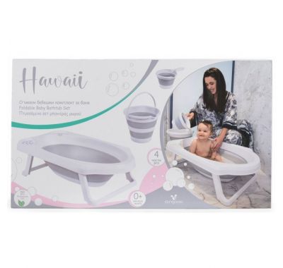 Αναδιπλούμενη μπανιέρα Cangaroo Hawaii grey στο Bebe Maison