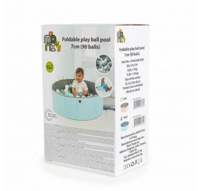 Αναδιπλούμενη πισίνα με 90 μπάλες Moni Mint στο Bebe Maison