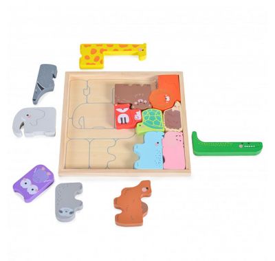Ξύλινo παζλ με ζωάκια Moni στο Bebe Maison