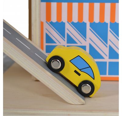 Παιδικό ξύλινο γκαράζ αυτοκινήτων Moni στο Bebe Maison