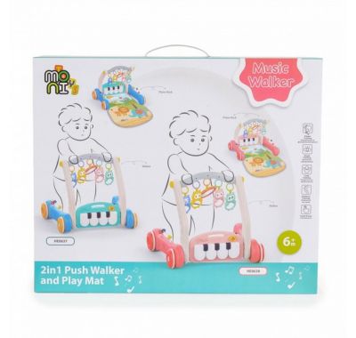 Γυμναστήριο δραστηριοτήτων - περπατούρα Moni piano pink στο Bebe Maison