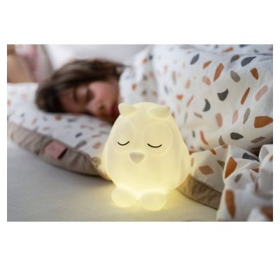 Flow Επιτοίχιο φωτιστικό νυχτός Κουκουβάγια Oscar (λευκό-γκρι) στο Bebe Maison