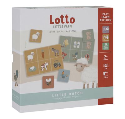 Επιτραπέζιο παιχνίδι παρατηρητικότητας Little Dutch Lotto Little Farm στο Bebe Maison